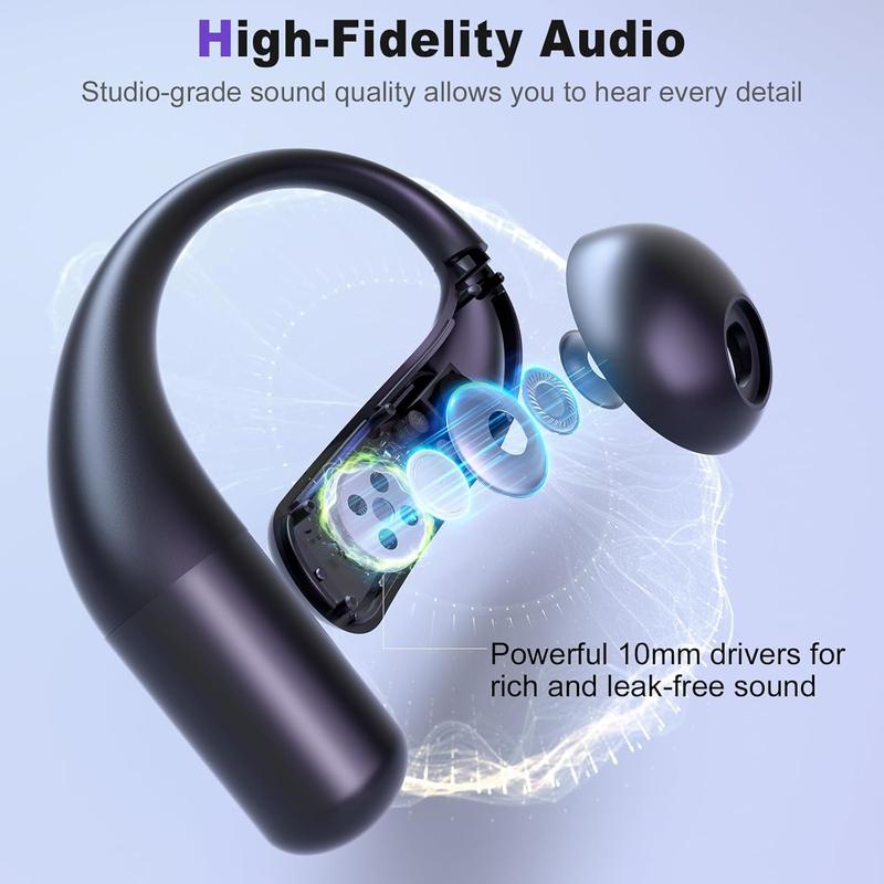 AI Translation Earbuds Real Time, OWS 3-in-1 Language Translator Earbuds with 144 Languages & Accents, Wireless Bluetooth HD Sound Headphones Translation Device for Travel Business Learning