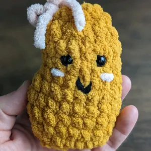 Handmade Chicken Nugget Mini - Amigurumi - Crochet Nugget