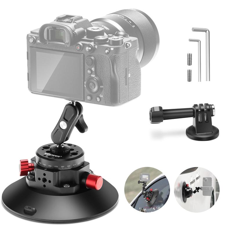 NEEWER CA013 6" Car accessories Camera Phone Suction Mount with Ball Head Magic Arm