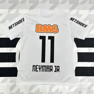 11/12 Season Home Neymar White No. 11 Short-Sleeve Soccer Jersey