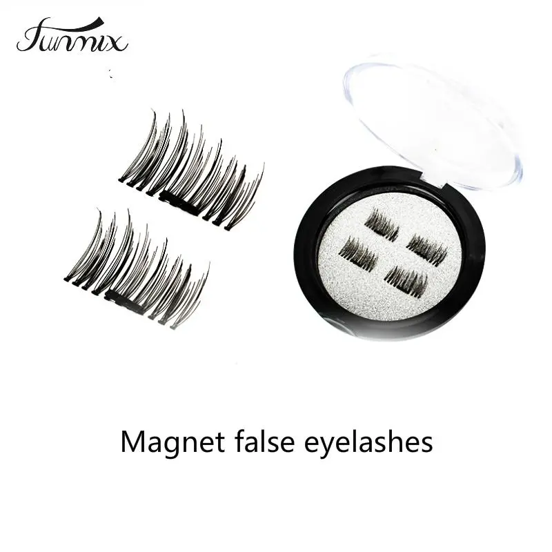 3D Magnetic Eyelash False Eyelashes Double Magnet Full Strip Magnetic Lashes Soft Hair Reusable Fake Eye Lashes 2026 New