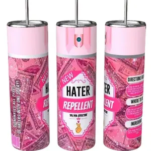 Hater Brand 20oz Stainless Steel Tumbler with Straw Keeps Beverages Optimal Temperature Insulated Portable Durable Double Wall Vacuum Insulation Technology Hand Wash Only Lids Drinkware Water Bottles Washable Reusable