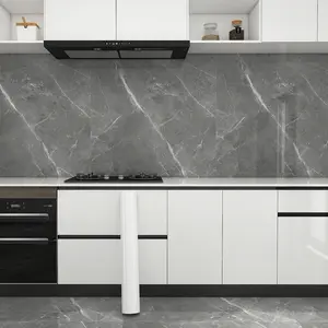 Contact Paper Glossy White for Countertops Removable Contact Paper White Peel and Stick Wallpaper Self Adhesive Wallpaper Waterproof Easy to Clean Vinyl Roll Decorative Kitchen Cabinet Table Closet