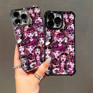Monster High Draculaura Cartoon Phone Case, Perfect for Anime Fans & Teens, Durable Protective Case Compatible with iPhone 11/12/13/14/15/16 (Pro Max/Plus)