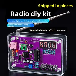 FM Radio Assembly Kit DIY Soldering 51 Microcontroller Experiment Electronic Construction Practice Set