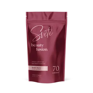 Svete Multi Collagen Beauty Superfood for Women Anti-Aging Skin, Hair, Nail, Joints, Gut Health, Vitamins, Probiotics, Hydrolyzed Peptides Keto Powder Supplement Drink Berry Flavor Skin Care