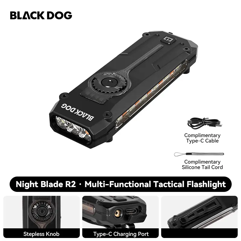 BLACKDOG Edc Flashlight Rechargeable- Ultra Bright Powerful Rechargeable Spotlight Flashlight with Laser, UV, LED Combo, Magnetic Base, Portable Working Lights for Outdoor Emergency, Work Lighting