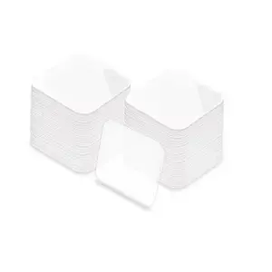 40 Double Sided Clear Mounting Square Tape, Self Adhesive Gel Sticky Pads - & Removable - Transparent - DIY Craft (30mm x 40)