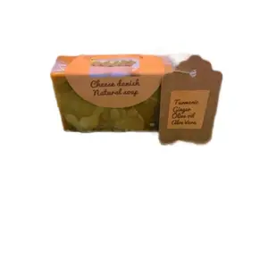 Beautybyrochglow turmeric,ginger,olive oil and aloe Vera soap