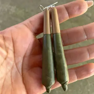 High quality handmade cone roll up dangle earrings by Sweetchibababy