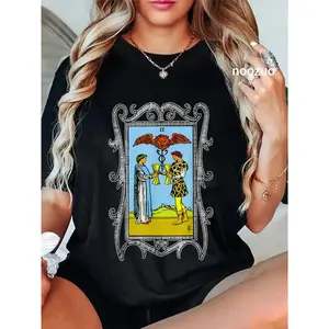 100% Cotton Two of Cups Tarot T-Shirt