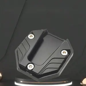 Motorcycle Kickstand Pad, Aluminum Alloy Non-slip Side Stand Plate Enlarged Base Accessory, All-terrain Vehicle Footrest Support, Motor Parts Accessories