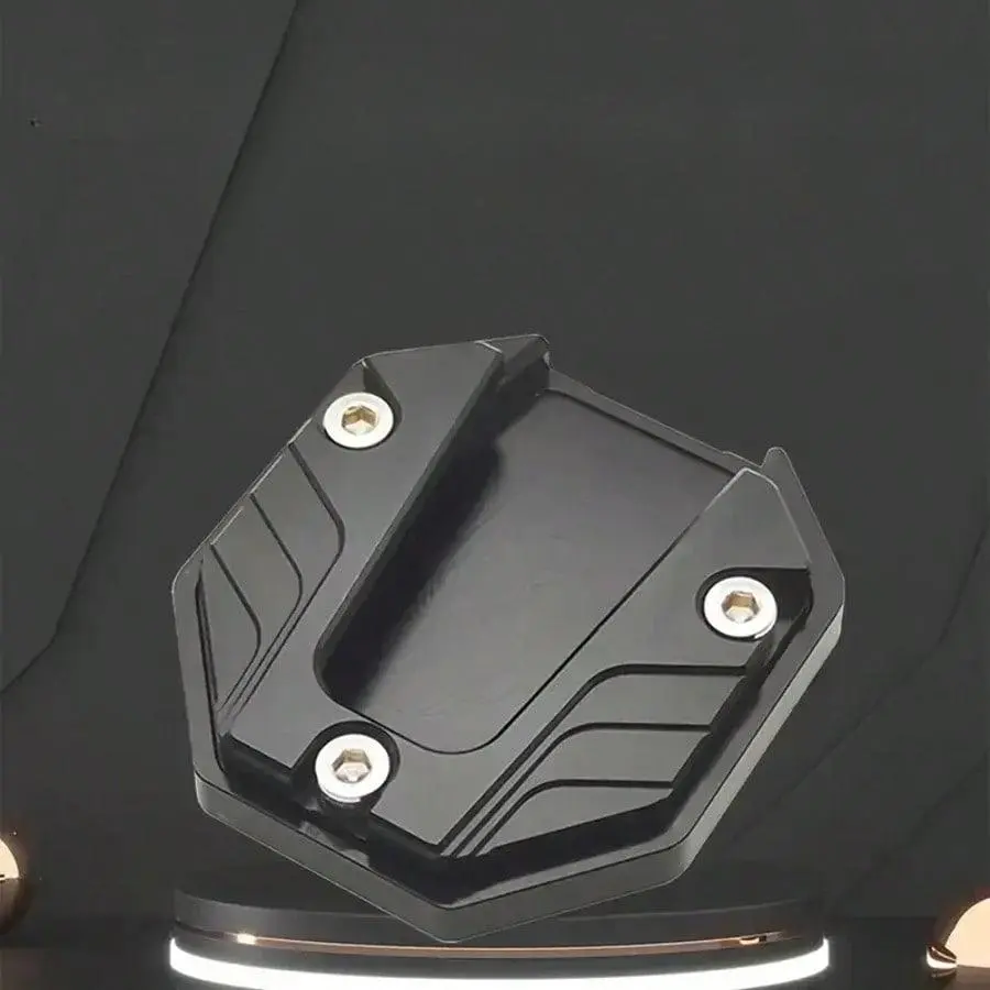 Motorcycle Kickstand Pad, Aluminum Alloy Non-slip Side Stand Plate Enlarged Base Accessory, All-terrain Vehicle Footrest Support, Motor Parts Accessories