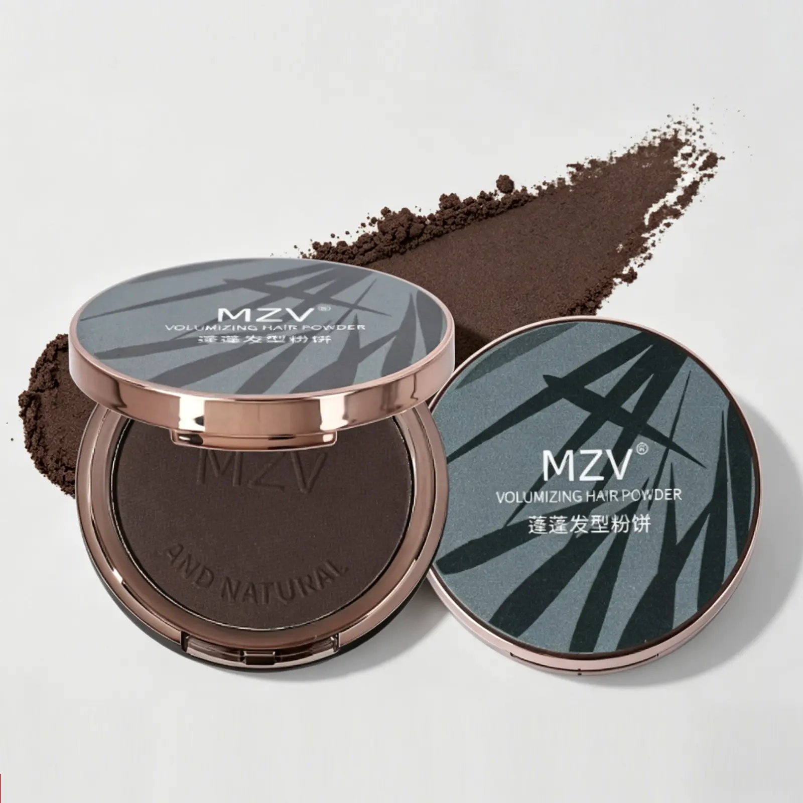 Fluffy Hair Powder Cake | Covers Gray Hair, Adds Volume & Natural Fluffy Finish | One-Time Touch-Up & Color Repair Hair Cushion Powder, Root Touch Up Hair Color Powder, Sweatproof, Travel-Ready