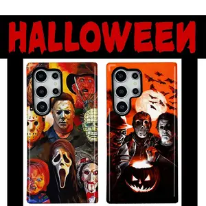 Horror Movie Halloween Scream Tough Phone Cases For Samsung Galaxy S21 22 23 24 25 FE Plus Ultra Edge A06 13 14 15 16 23 25 26 34 35 36 52 53 54 55 56 71 Note 20 5G Plastic PC TPU Trendy Fashion Hard Gift Full Protection Anti-Drop Phone Cases Shell Cover
