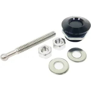QL-25-SB 1.25" Upper Diameter Black Anodized Mini Quick Release Latch