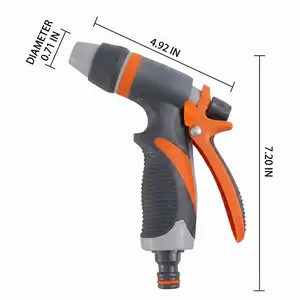 Garden Hose Nozzle Hand Sprayer Multi-functional SprayCar Washing Garden Plants Lawn Watering Gun ToolWasher Adjustable Spraying Modes