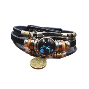 Twelve Zodiac Sign Bracelets Korean Style for Couples and Friends Fluorescent Glowing Bangles Jewelry Gifts Ideal for Her Him