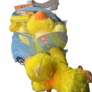 Baby Boy Easter Basket with Candy, Toys, and Plush Stuffed Fawn - Ideal Snack for Easter Celebrations