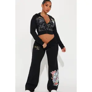 Ed Hardy Dreams Pant Set - Black B
