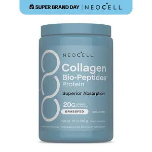 NeoCell Collagen Bio-Peptides Powder - 10oz - Superior Absorption - Grassfed Protein Supplement - Advanced with 18 Essential Amino Acids