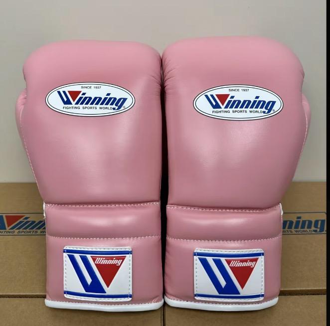 Winning Leather Lace-Up Boxing Gloves for Men and Women All OZ