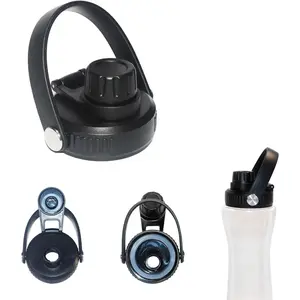 Lid for Cirkul Water Bottle - Auto Flip Lid for Hydro Flask Wide Mouth 12-64oz, Lid Replacement Compatible with Cirkul, Hydroflask, Simple Modern, Iron Flask, Takeya & Others Drinkware Silicone