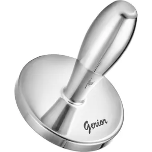Meat Pounder Tenderizer - Solid Cast Stainless Steel Round Chicken Flattener Tool - Works Great As A Smash Burger Press - Dishwasher Safe