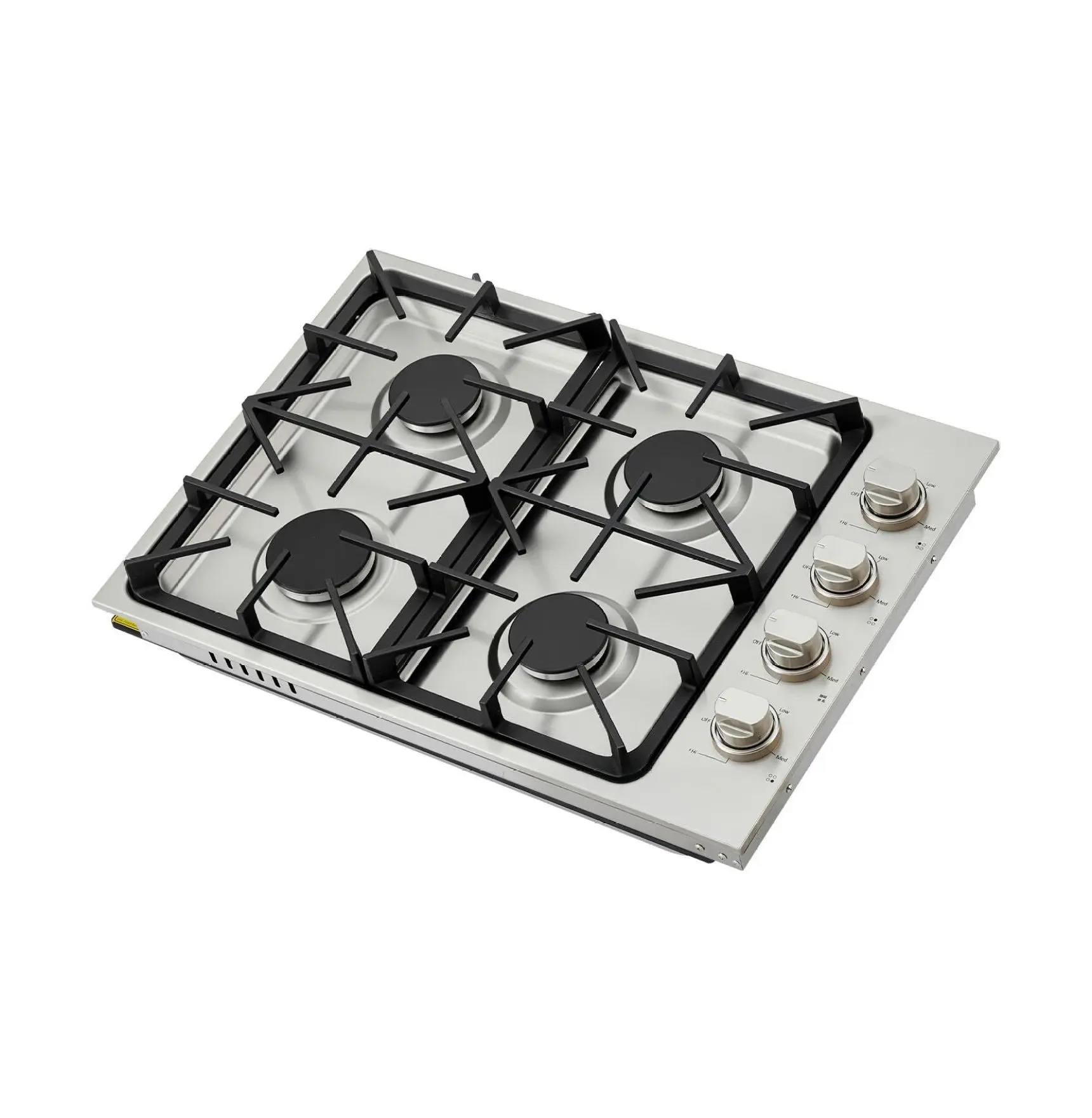 Gas Cooktop 30 inch, 4 Burners Stainless Steel Stove Top, 48000 BTU Built-in Gas Stove, NG/LPG Convertible, Sealed Burners for Boil, Sear, Fry  VEVOR