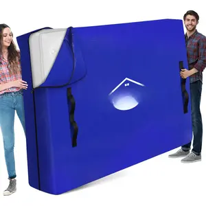 Mattress Bags for Moving - Extra Thick & Durable  Mattress Cover for Moving -   Tarp Mattress Protector with Heavy Duty Handles (82''x62''x15''  Size)