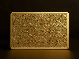 Romantic Heart Pattern Gold Metal Card – Luxury Keepsake Gift for Love, Anniversary, or Valentine’s Day - Forever Card Co.