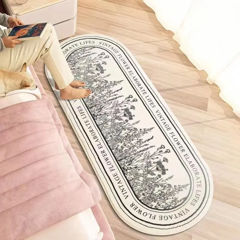 Vikama Synthetic Cashmere Minimalist Luxurious Soft Floor Mat, Suitable For Passageways, Bedside Home Decoration Carpets