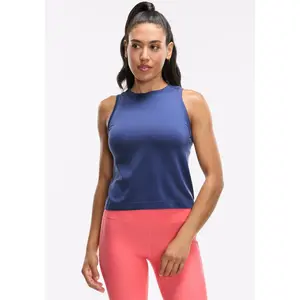 Peloton Women's Seamless Muscle Tank, Deep Cobalt, XS/S
