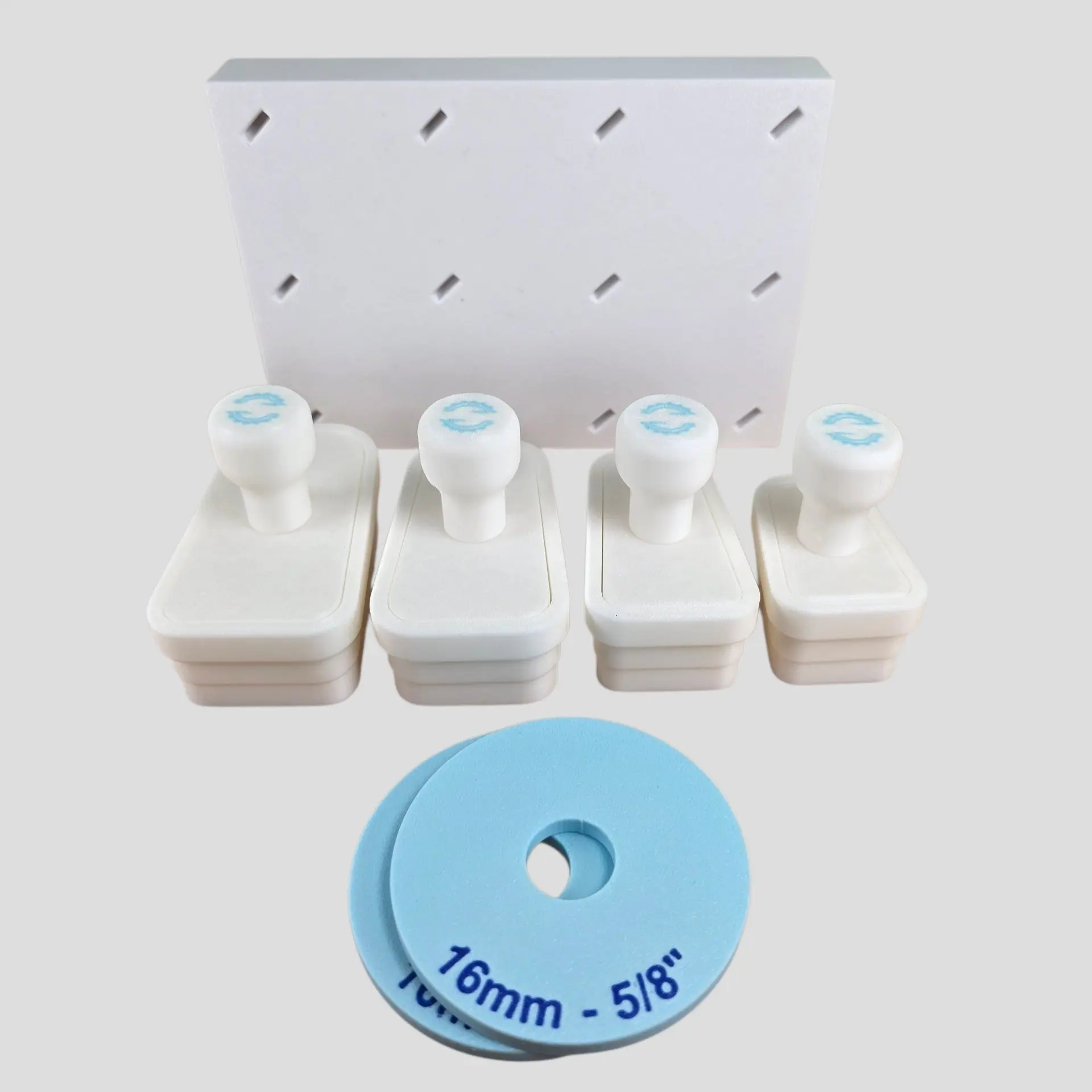 Cakesicle Starter Kit with Rounded Edge Design for Molded Style Cakesicles | Includes 4 Cakesicle Cutters, Stand & 16mm Rolling Guides
