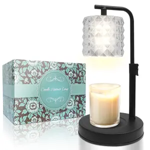 Winter Gifts Candle Warmer Lamp with 2 50-watt Halogen Bulbs Eco-Friendly Timer Dimmable Scented for Home Decor House Warming Gifts for Women Mom Interior Decoration Accessories