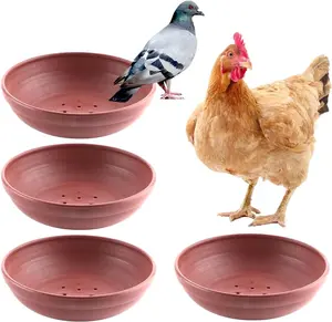 4 Pack Bird Nest Bowl Plastic Racing Pigeon Breeding Hatching Nest Box Egg Basin Pigeon Nest Bowl for Doves Pigeon Quail Bird