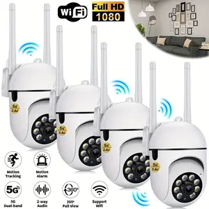 2024 4x Wireless 5G WiFi Security Camera System Smart outdoor Night Vision Cam 1080P