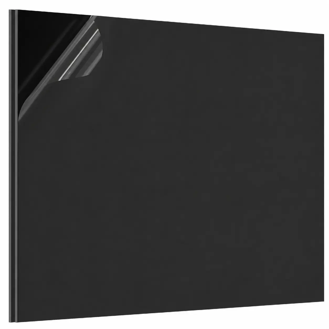 CREGEAR ABS Plastic Sheet, 2 Pack 1/16"x16"x12" Black Rigid Thermoplastic Board with Textured & Smooth Dual Surface, Chemical Stable Moldable for Crafts, DIY Crafts Ideas via Versatile Molding Techniques