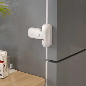 EUDEMON 1 Pack Updated Child Proof Refrigerator/Fridge/Freezer Door Lock Apply to Max 1"(25mm) Sealing Strip for Toddlers and Kids, no Tools Need or Drill