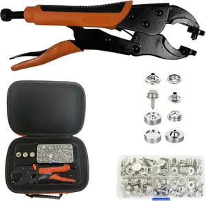 Heavy Duty Snap Fastener Tool Kit with 40 Sets 15mm Snaps for Boat Covers, Canvas, Tarps & Sewing Repair