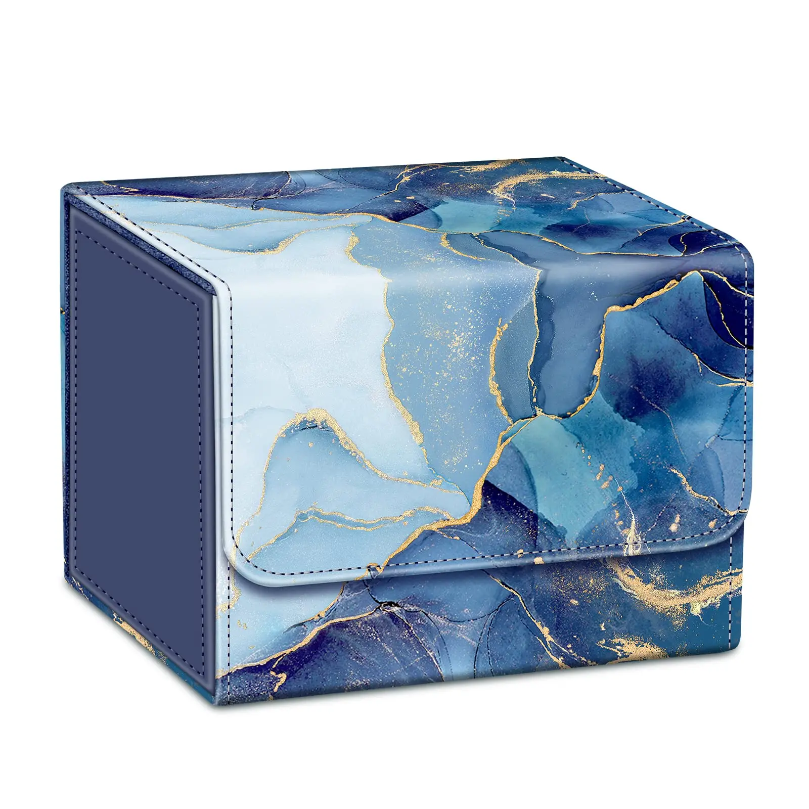 Card Deck Box Compatible with MTG/TCG/CCG, Fits Up 180+ Game Cards, Magnetic Game Card Storage Case with Divider, Organiser Box