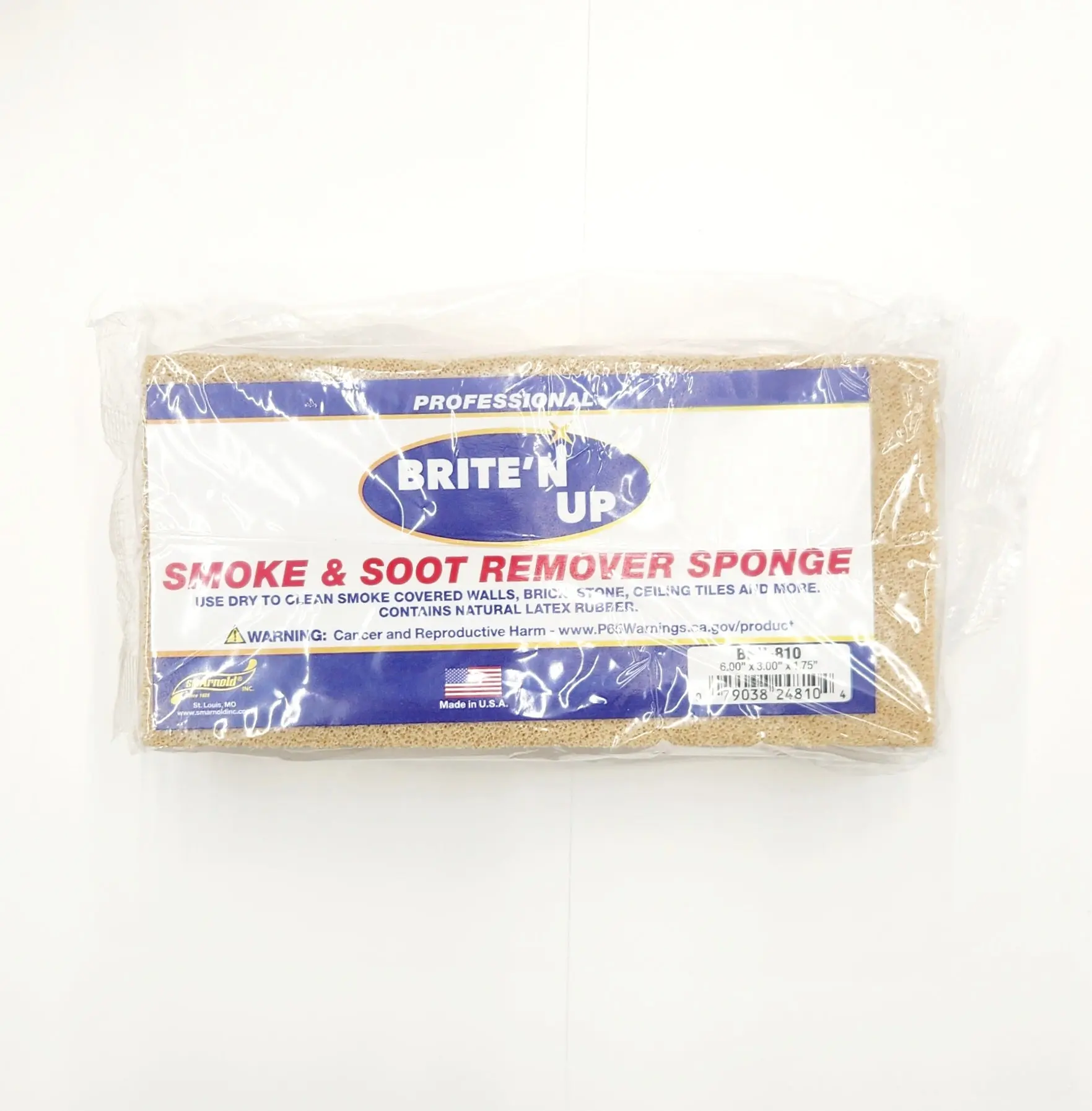 Brite N Up Rubber Cleaning Sponge, Durable Home Care Scouring Pad for Household Cleaning Tasks