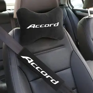 Car Seat Belt Protect Shoulder Pads Cervical Spine Headrest Neck Pillow For Honda Civic Accord CRV Fit Jazz Mugen Accessories