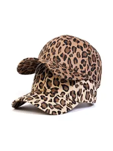 Leopard Print Baseball Cap Unisex, Lightweight Breathable Sun Hat, Autumn Winter Warm Fashion Accessory, Casual Street Style