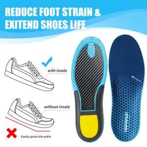 Carbon fiber insoles for sports increase rigidity, anti torsion, prevent leg twisting, basketball, badminton, arch support, flat feet, high elasticity, shock absorption, men's and women's styles relieve pain, winter, summer, all day work, comfortable
