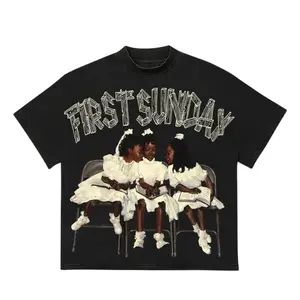 Personalized First Sunday Graphic Cotton Short Sleeve T-Shirt