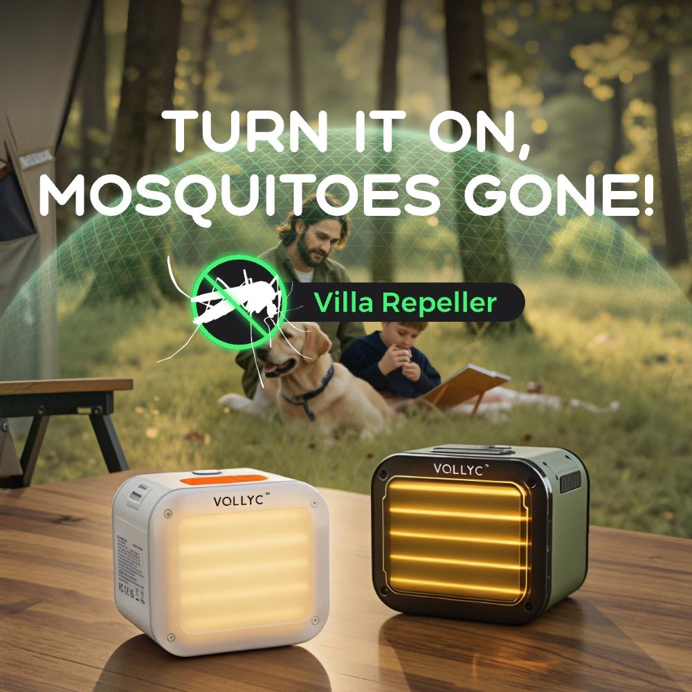 VILLA REPELLER - FLEXTAIL X VOLLYC Smart Heat Mosquito Repellent With Stronger Protection