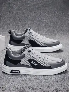 Breathable Mesh Versatile Men's Shoes for Students, Fashionable Lightweight Sporty Casual Sneakers Sports Shoes Walking Shoes