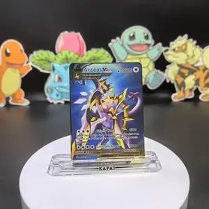 Metal Gold Kid Card- Arceus VMAX Gold Metal Card Kids Gift Blue