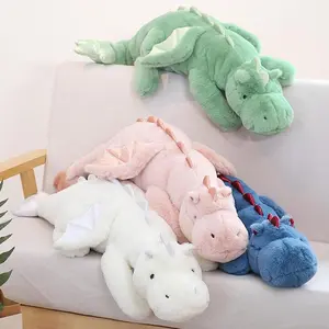 Cartoon Dinosaur Weighted Plush Toy Cute Dinosaur Throw Pillow Lying Flying Dragon Doll Snow Dragon Doll Plush Toy